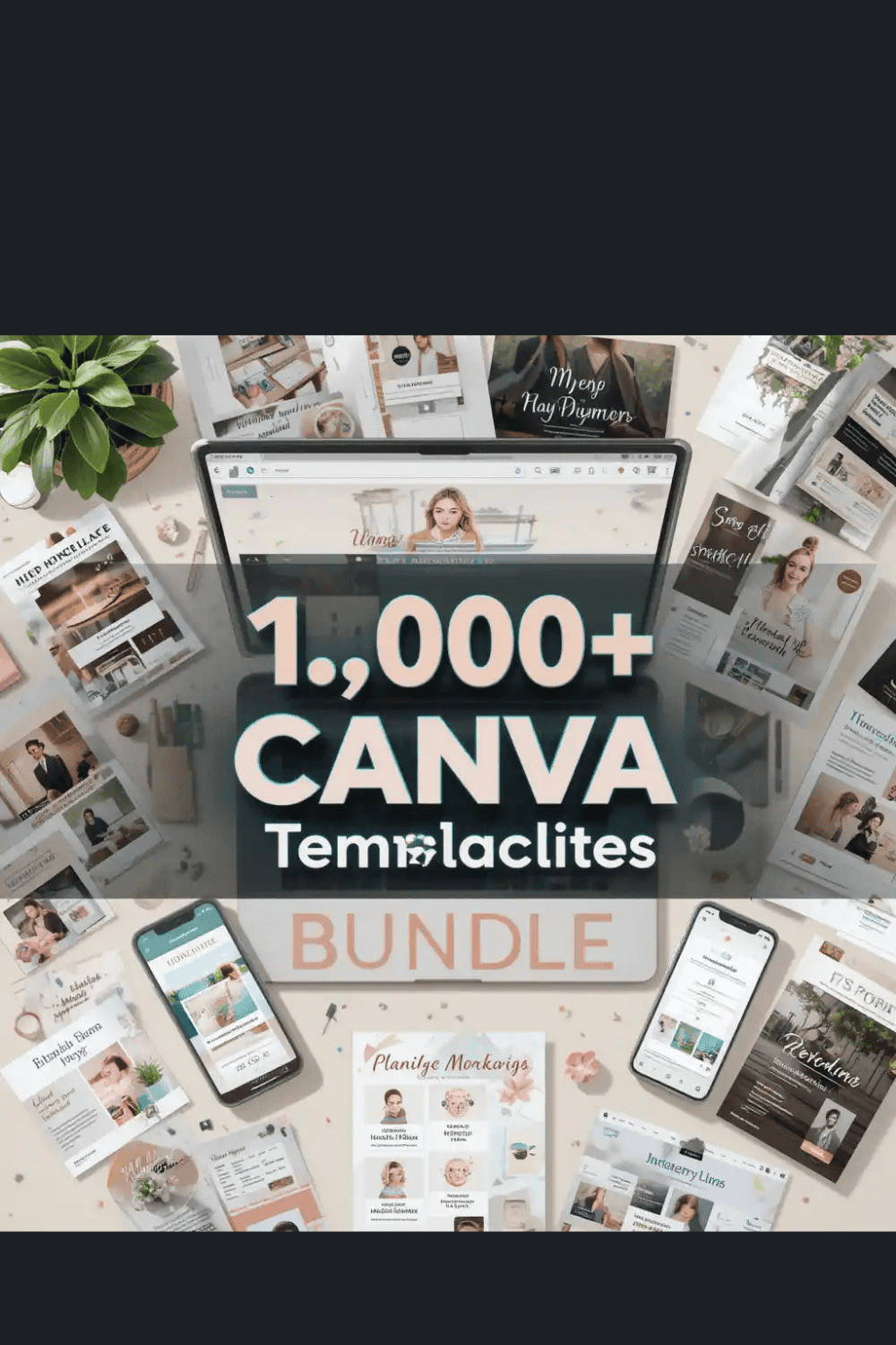 1,000+ Editable Canva Templates | Social Media, Business, Resume, eBook & More pinterest preview image.