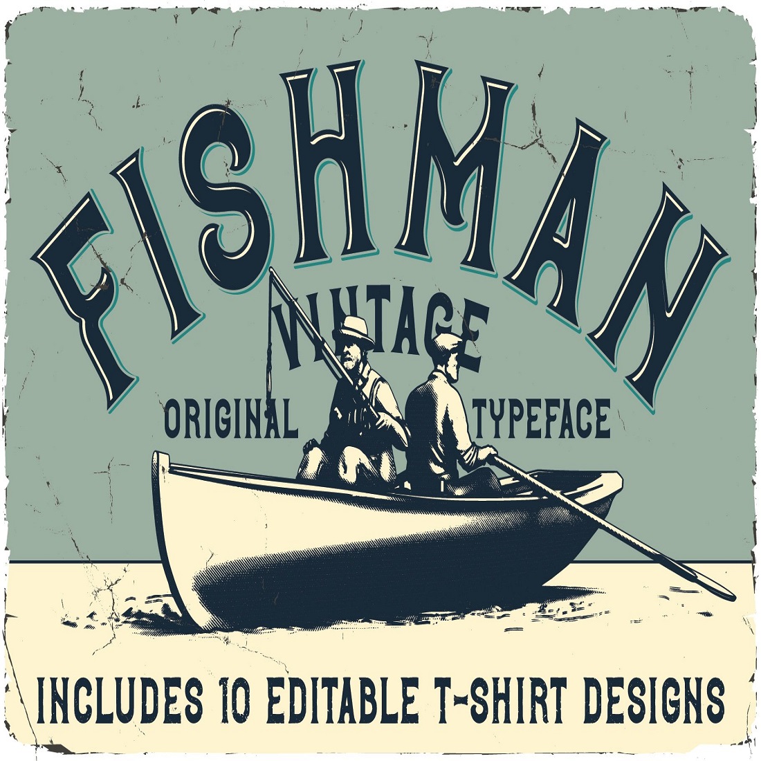 Fishman Vintage Font preview image.