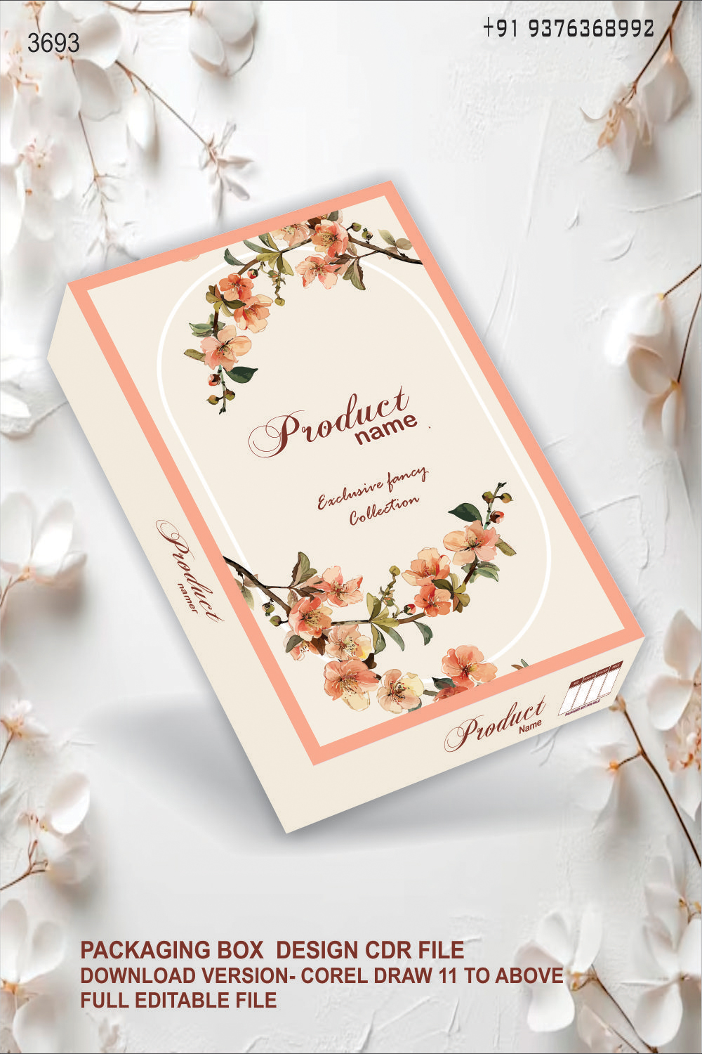 PACKAGING BOX DESIGN CDR FILE DOWNLOAD VERSION- COREL DRAW 11 TO ABOVE FULL EDITABLE FILE pinterest preview image.