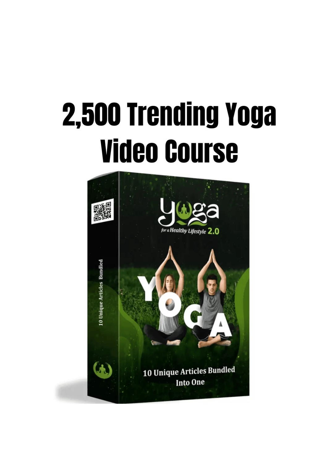 yoga video bundle pinterest preview image.