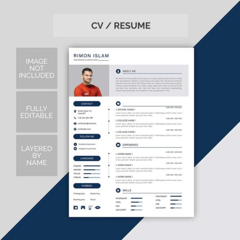 Professional Resume Templates cover image.