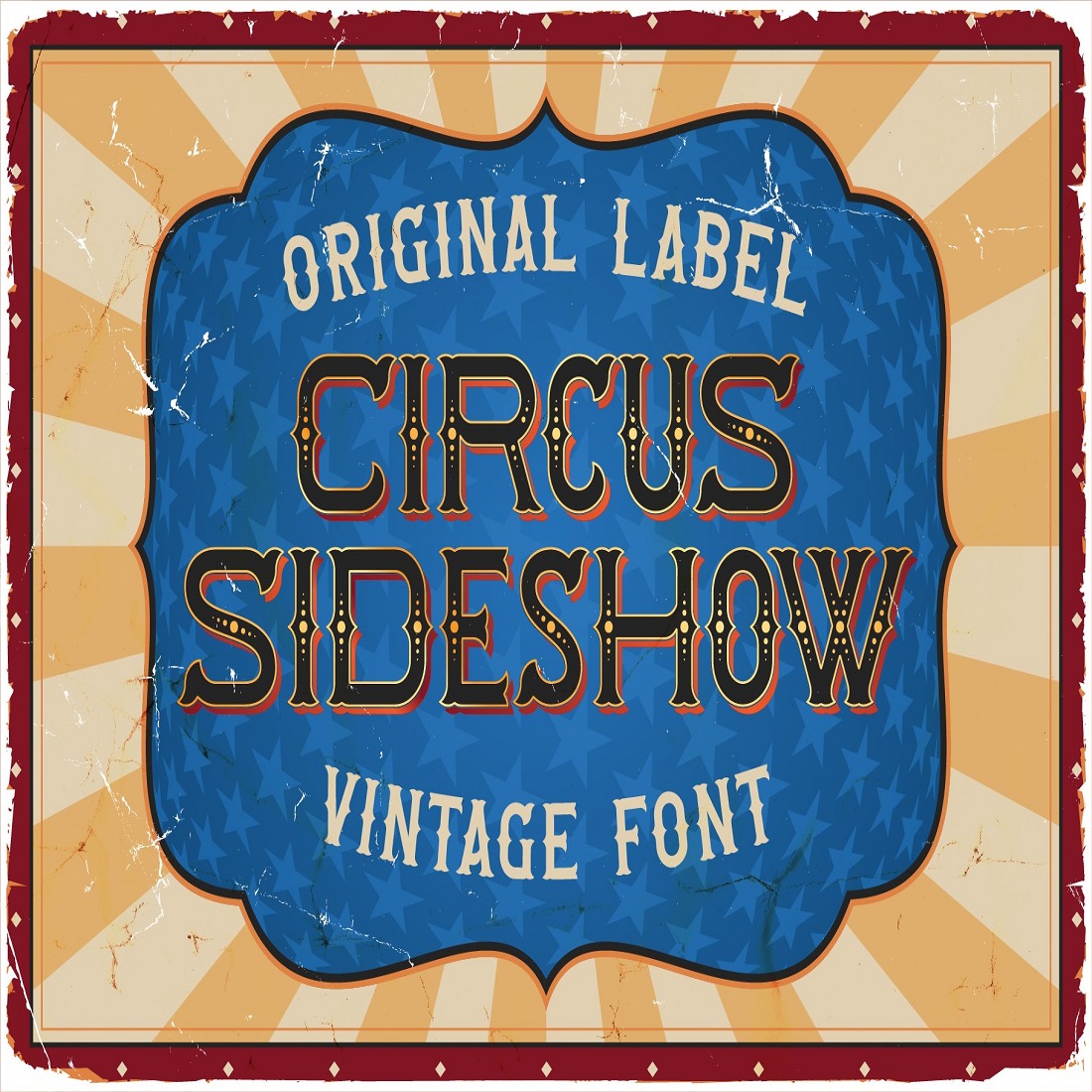 Circus Sideshow Font preview image.