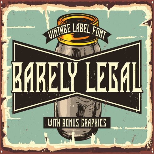 Barely Legal Font cover image.