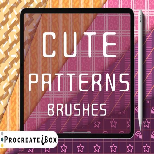 42 Basic cute pattern brush for Procreate, basic background cover image.