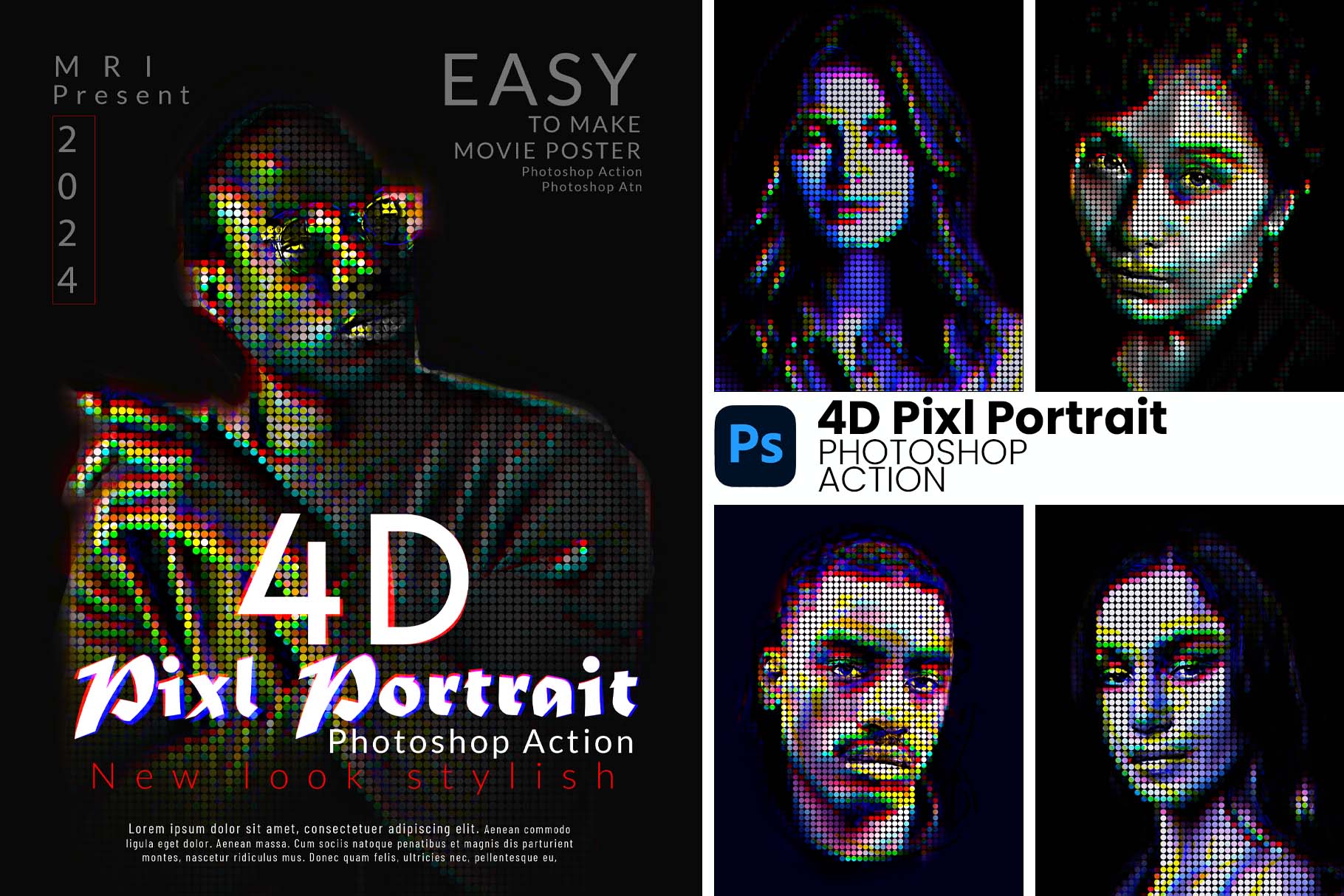 4d pixel portrait cover 613