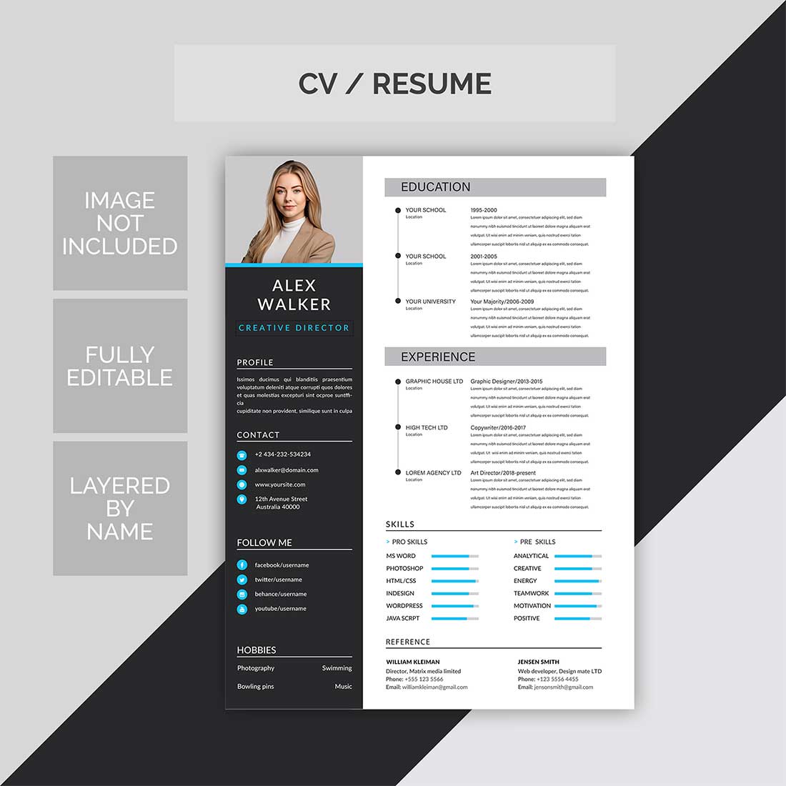Professional Resume Templates cover image.