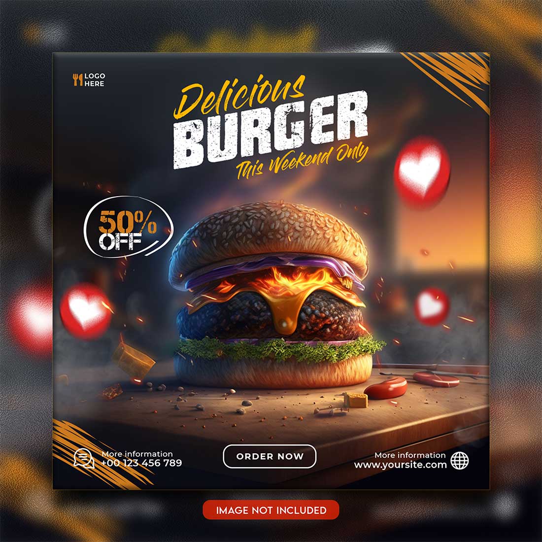 05 Unique & Professional social media post or web banner template design preview image.