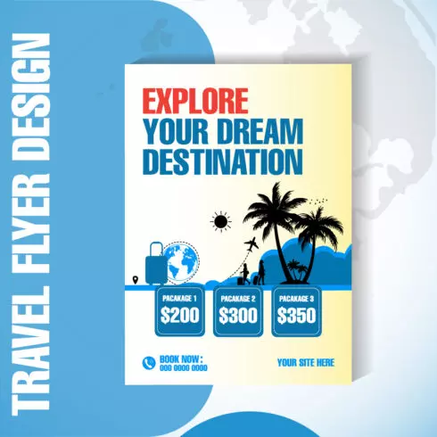 Modern Travel Flyer Template | Editable Vector Design for Travel Agencies & Tour Promotions cover image.