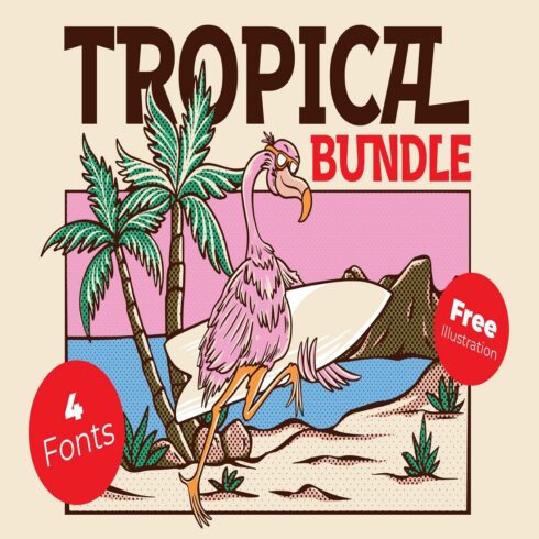 Tropical Summer Free Font cover image.