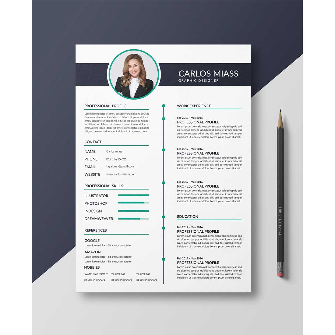 Professional Resume Templates preview image.