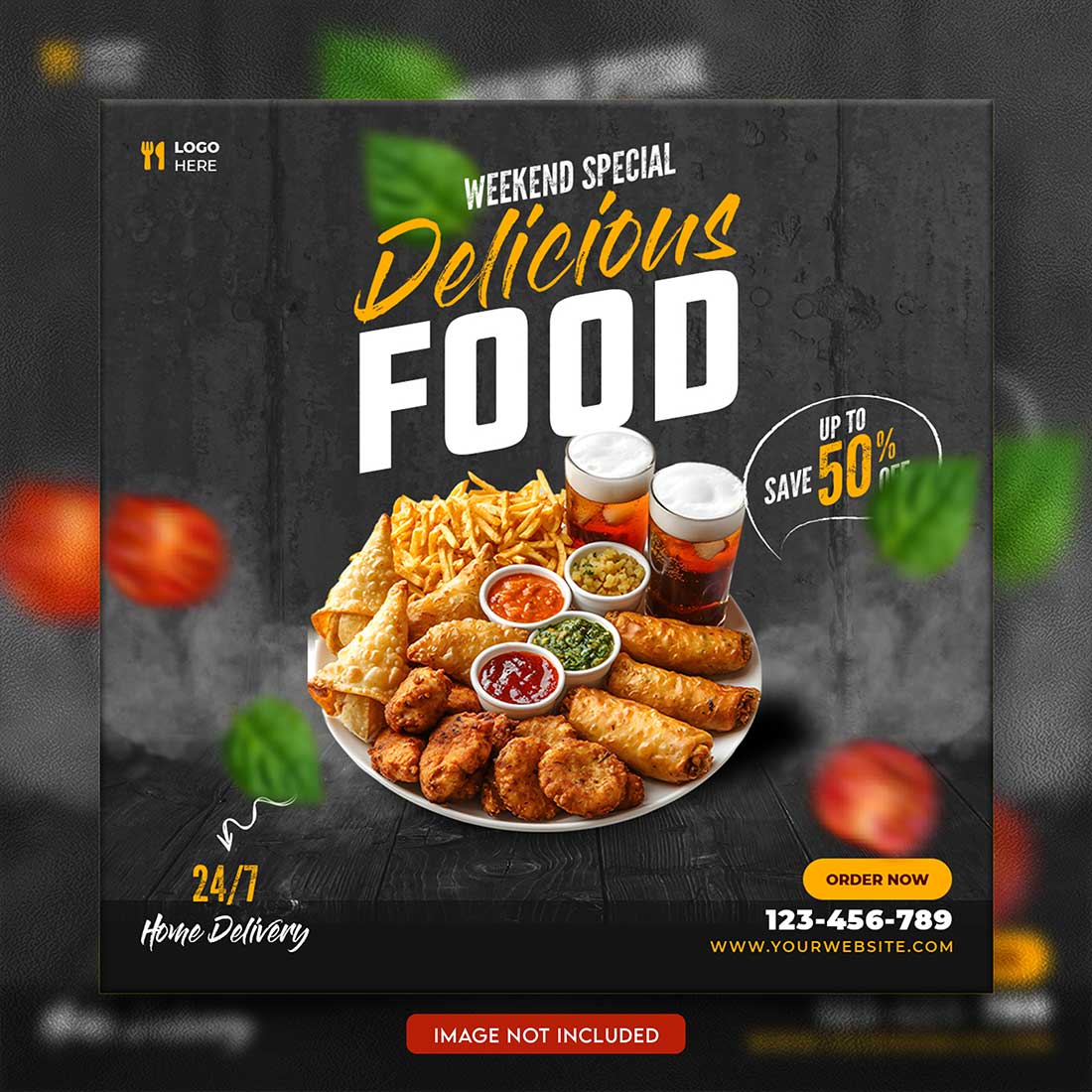 05 Unique & Professional social media post or web banner template design preview image.