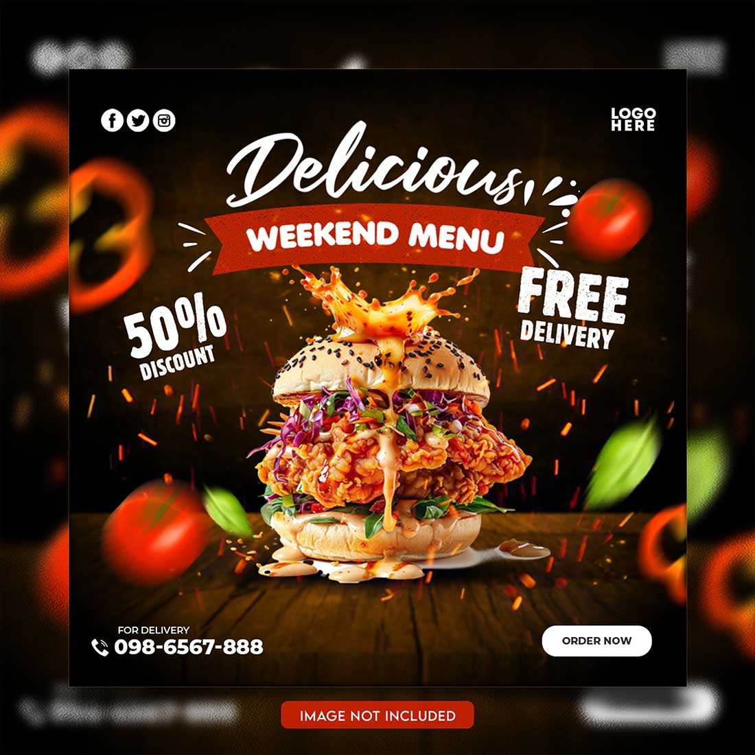 05 Unique & Professional social media post or web banner template design preview image.