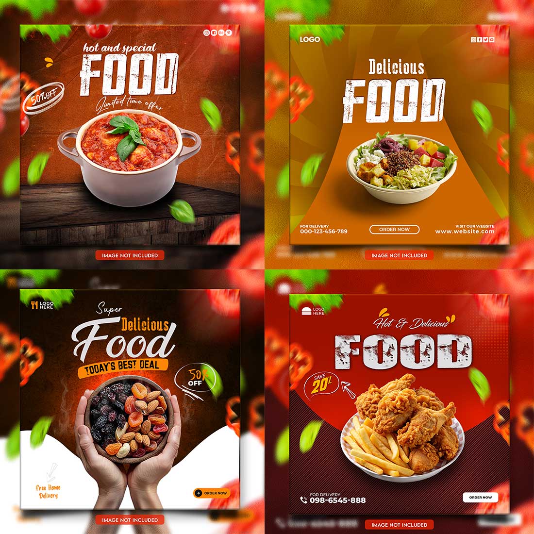 05 Unique & Professional social media post or web banner template design preview image.