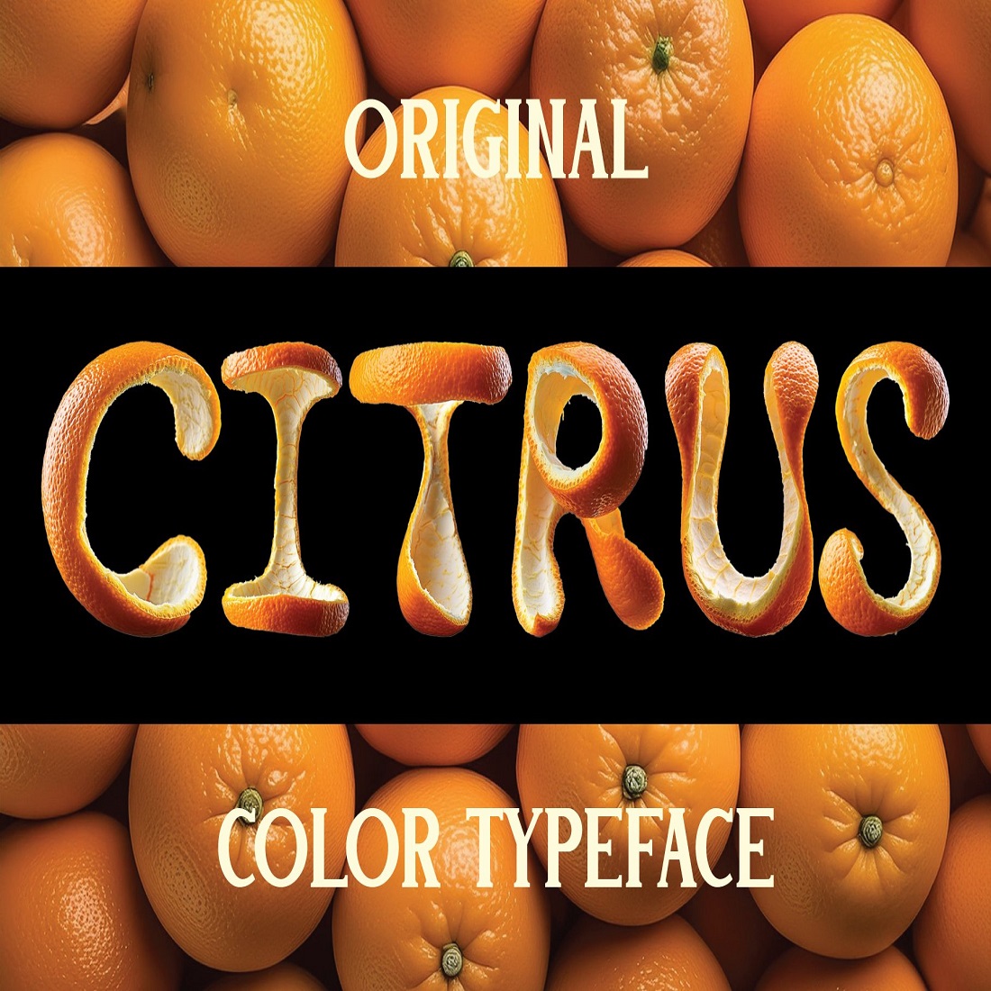 Citrus Color Font preview image.