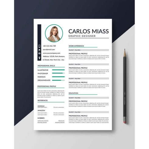 Professional Resume Templates cover image.