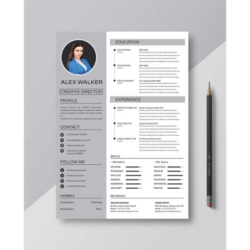 Professional Resume Templates cover image.
