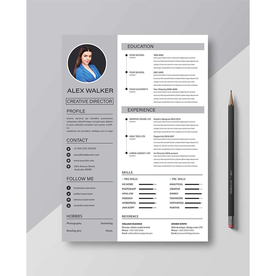 Professional Resume Templates cover image.