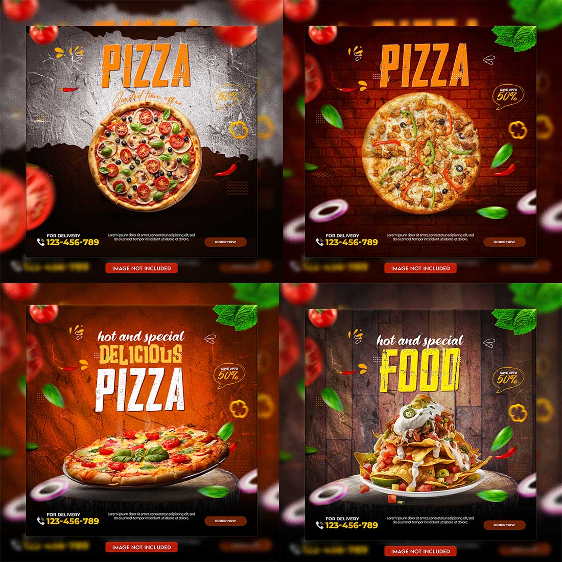 05 Unique & Professional social media post or web banner template design preview image.