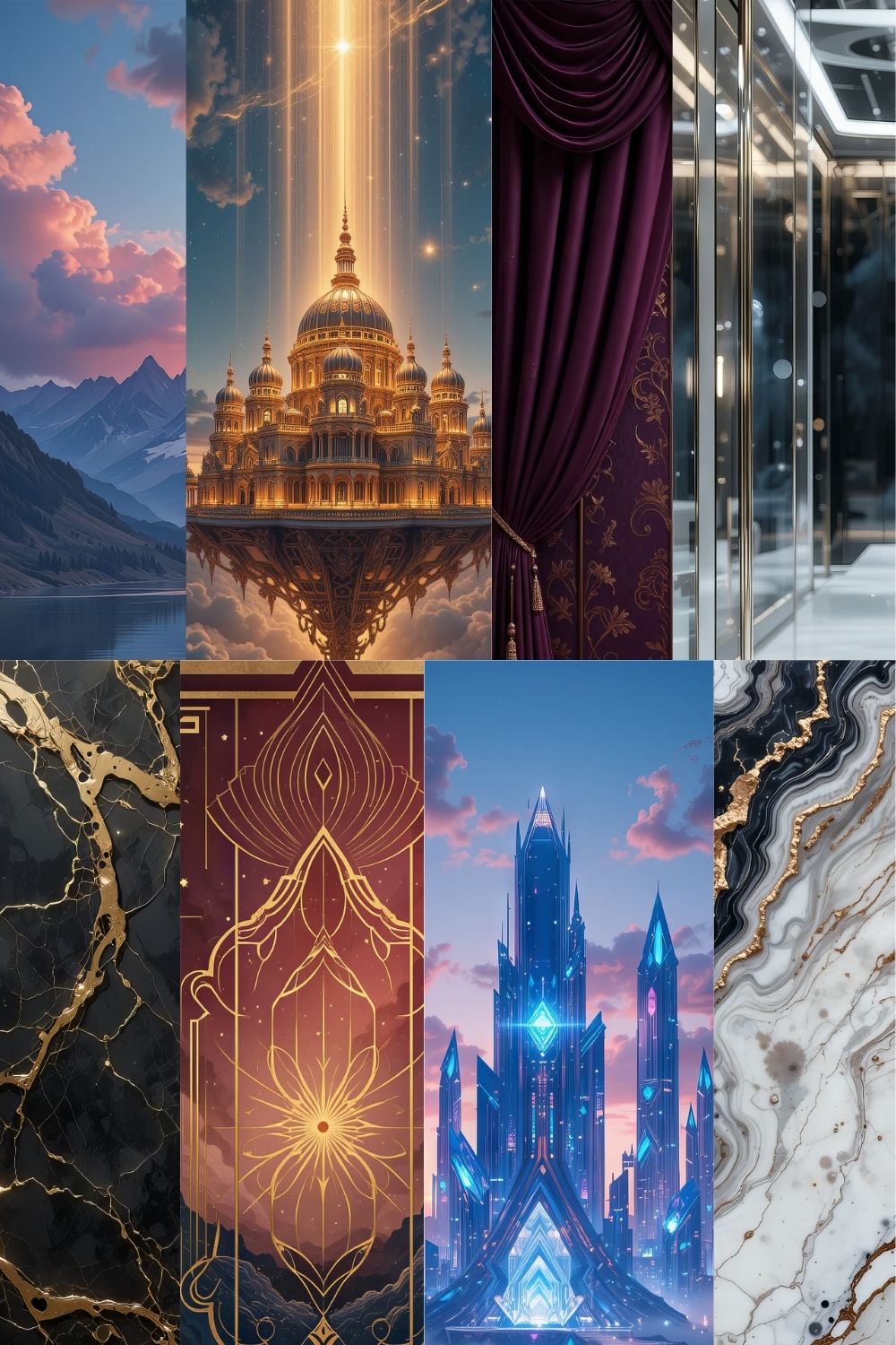 Luxury Phone Wallpaper Bundle – Elegant & Premium Designs (9 Pack) pinterest preview image.