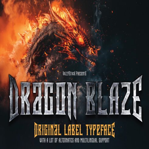Dragon Blaze Font cover image.