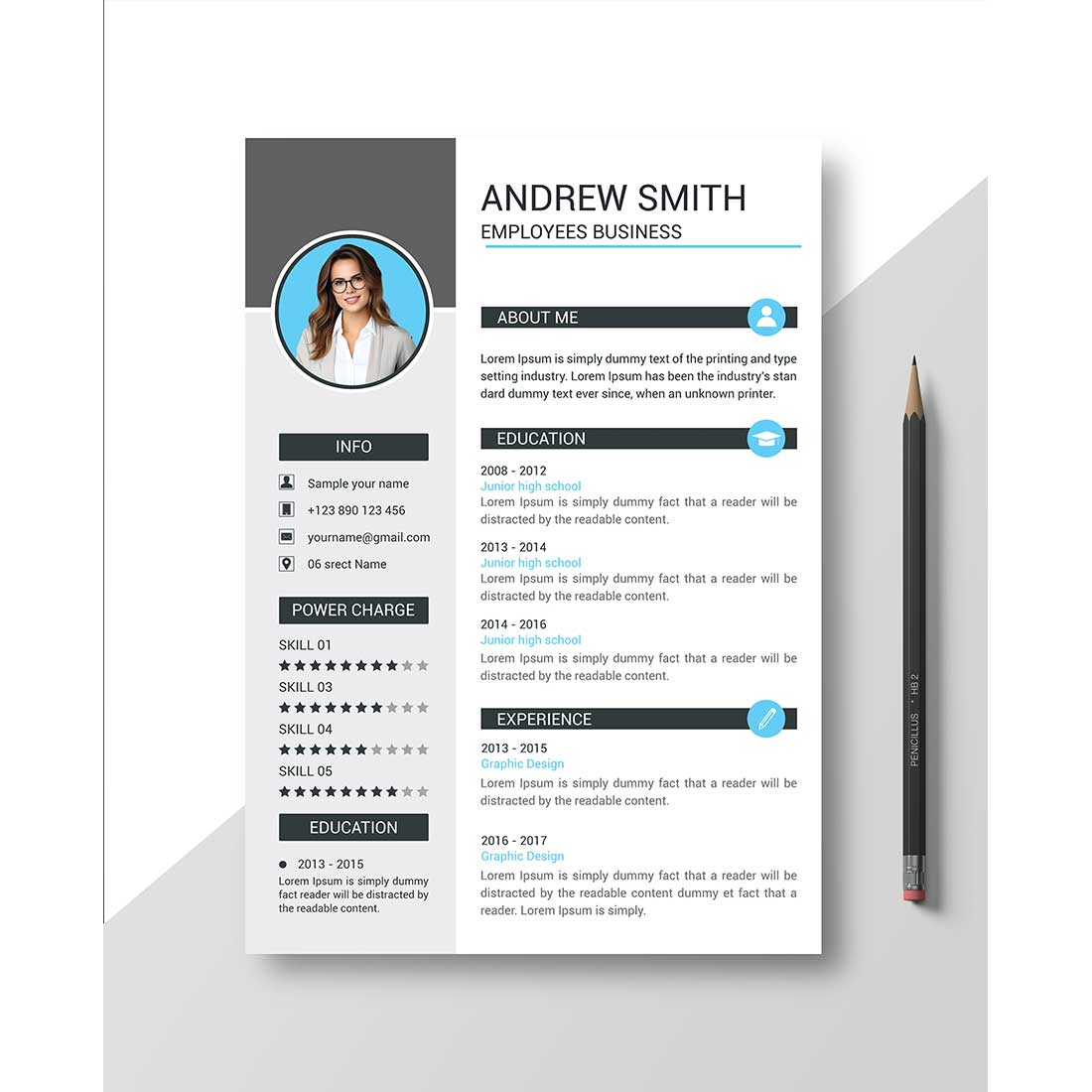 Professional Resume Templates preview image.