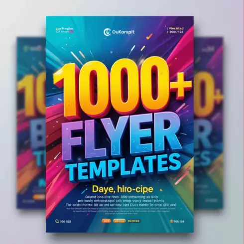 1000+ Flyers Templates – Editable, Colorful & Print-Ready Designs cover image.