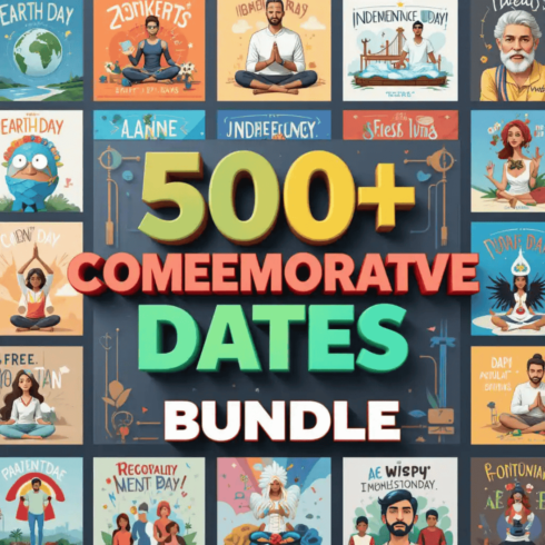 500+ Commemorative Date Templates – Celebrate Every Special Day with Style cover image.