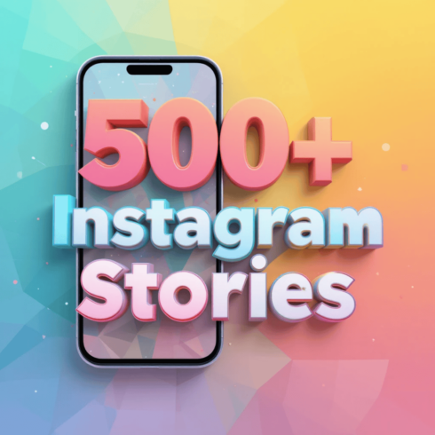 500+ Instagram Stories Templates – Bold, Colorful & Fully Editable cover image.