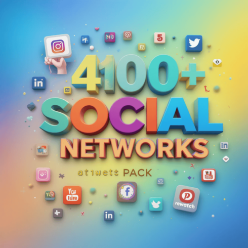 1400+ Social Media Templates – All-in-One Pack for Every Platform cover image.
