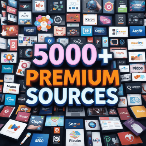 5000+ Premium Resources – All-in-One Design & Marketing Toolkit cover image.