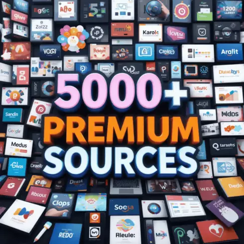 5000+ Premium Resources – All-in-One Design & Marketing Toolkit cover image.
