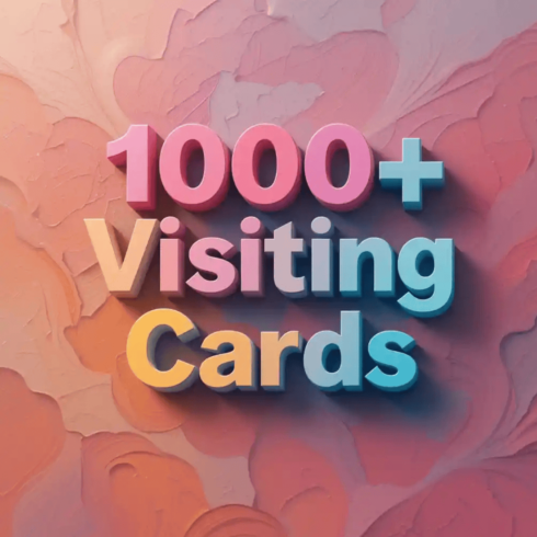 1000+ Visiting Card Templates – Professional, Editable & Print-Ready cover image.
