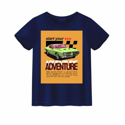 T-Shirt Unique design illustrator graphic cover image.