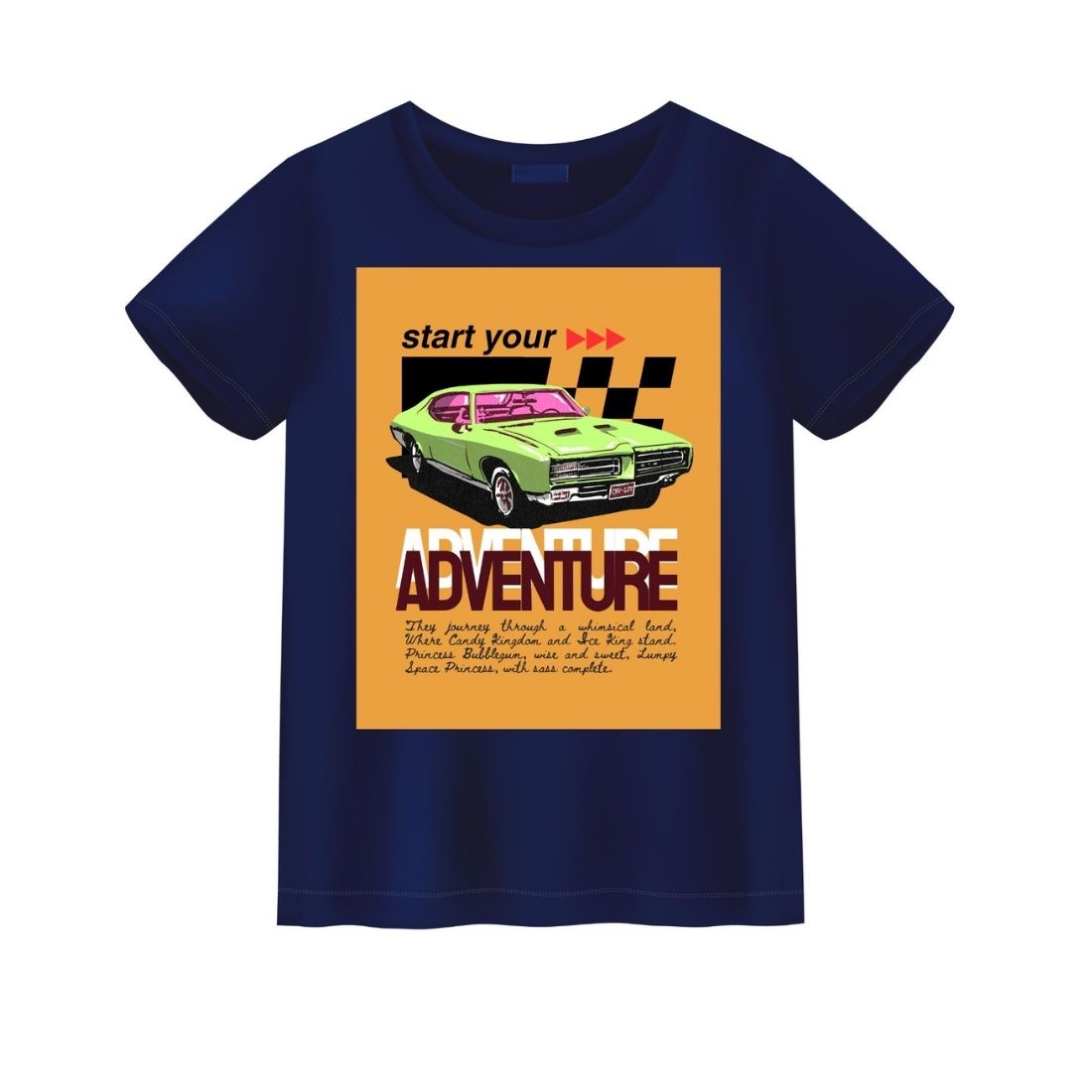 T-Shirt Unique design illustrator graphic cover image.