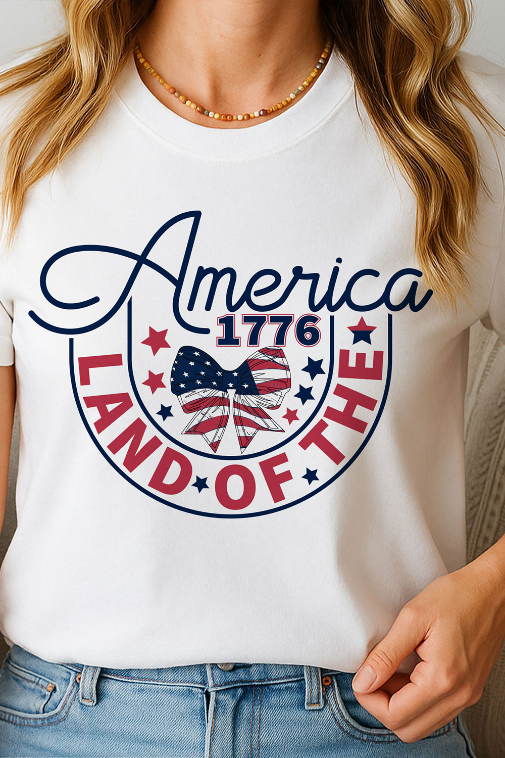 America 1776 Land of the Free SVG PNG pinterest preview image.