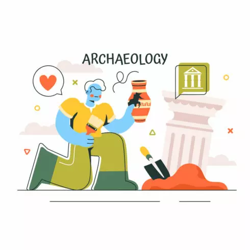 11 Archeology Vector Illustration cover image.