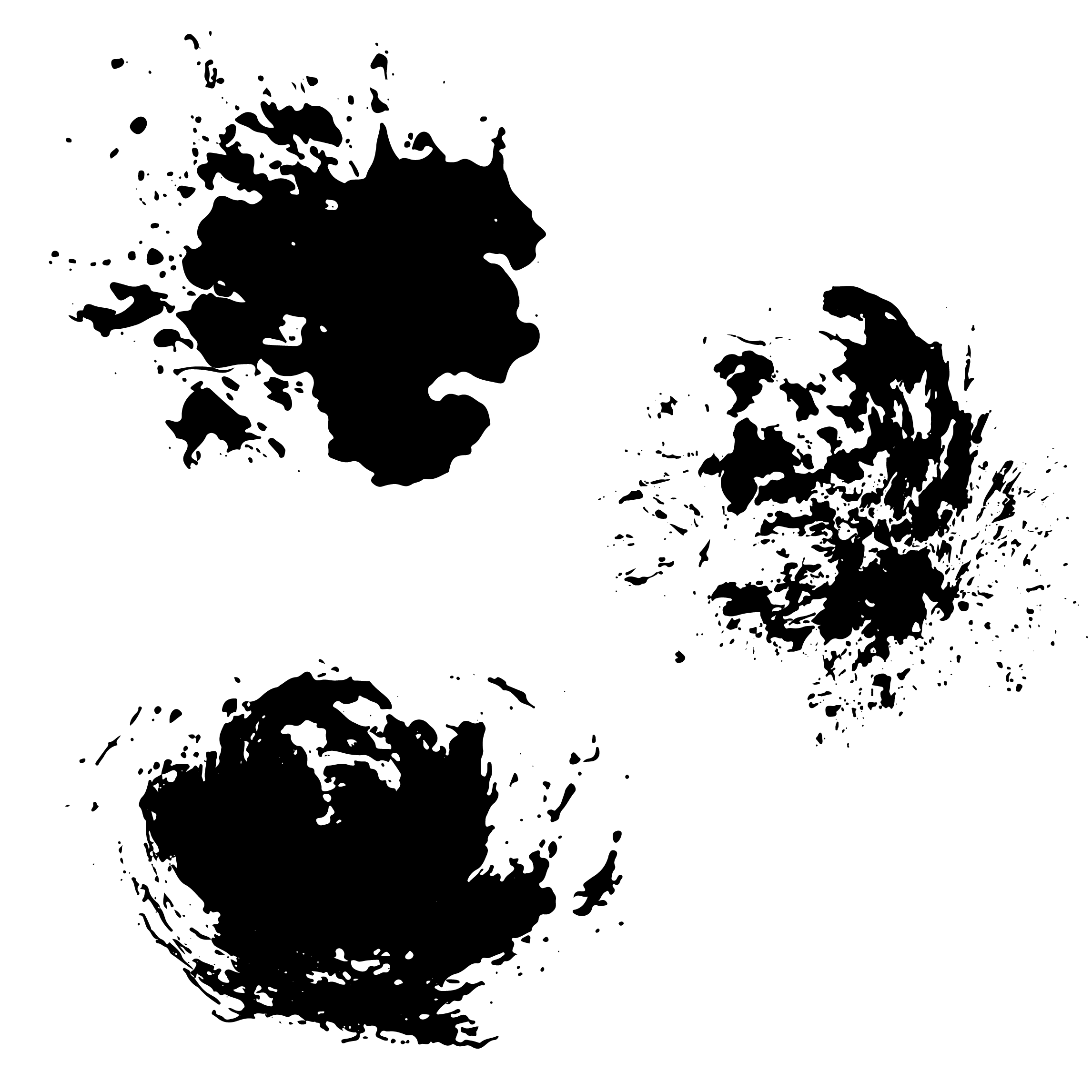 17 grunge brush strokes – EPS, PNG & SVG bundle preview image.