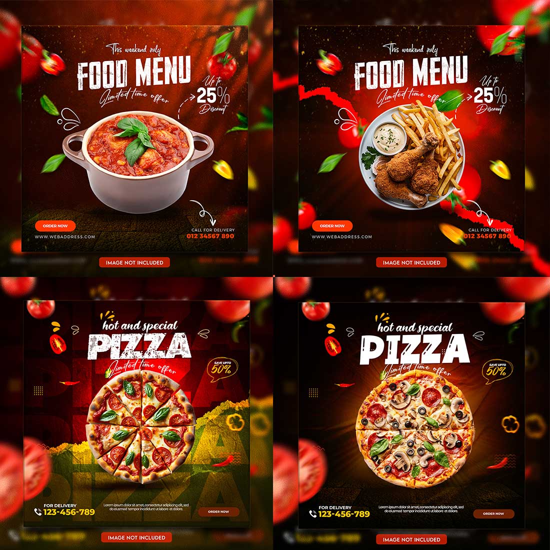05 Unique & Professional social media post or web banner template design preview image.
