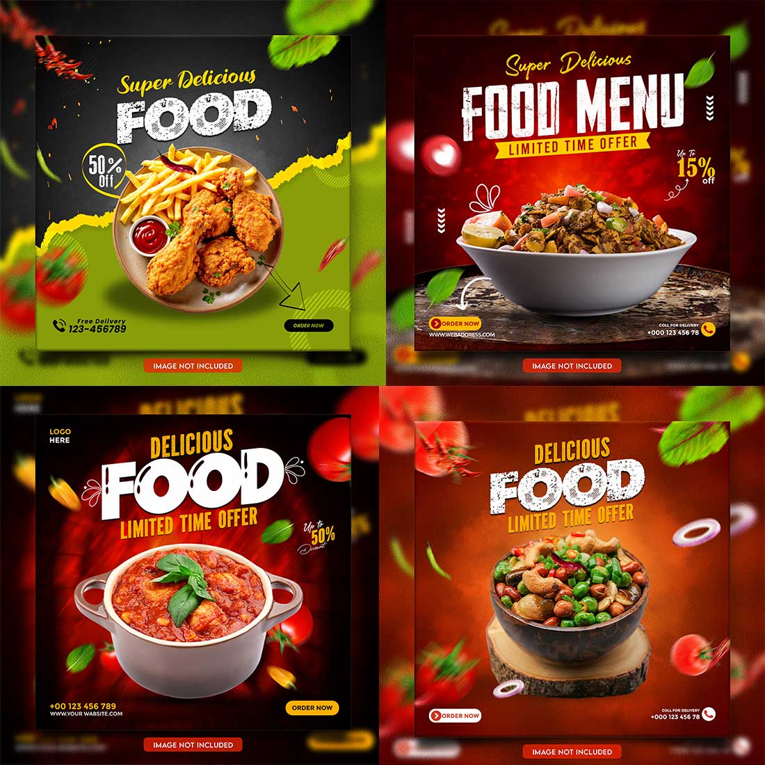 05 Unique & Professional social media post or web banner template design preview image.
