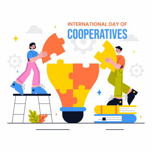 10 International Day of Cooperatives Illustration cover image.