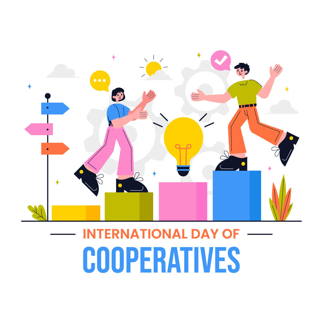 10 International Day of Cooperatives Illustration preview image.
