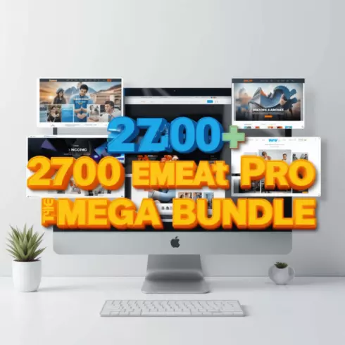 2700+ Elementor Pro Templates Mega Bundle for WordPress cover image.