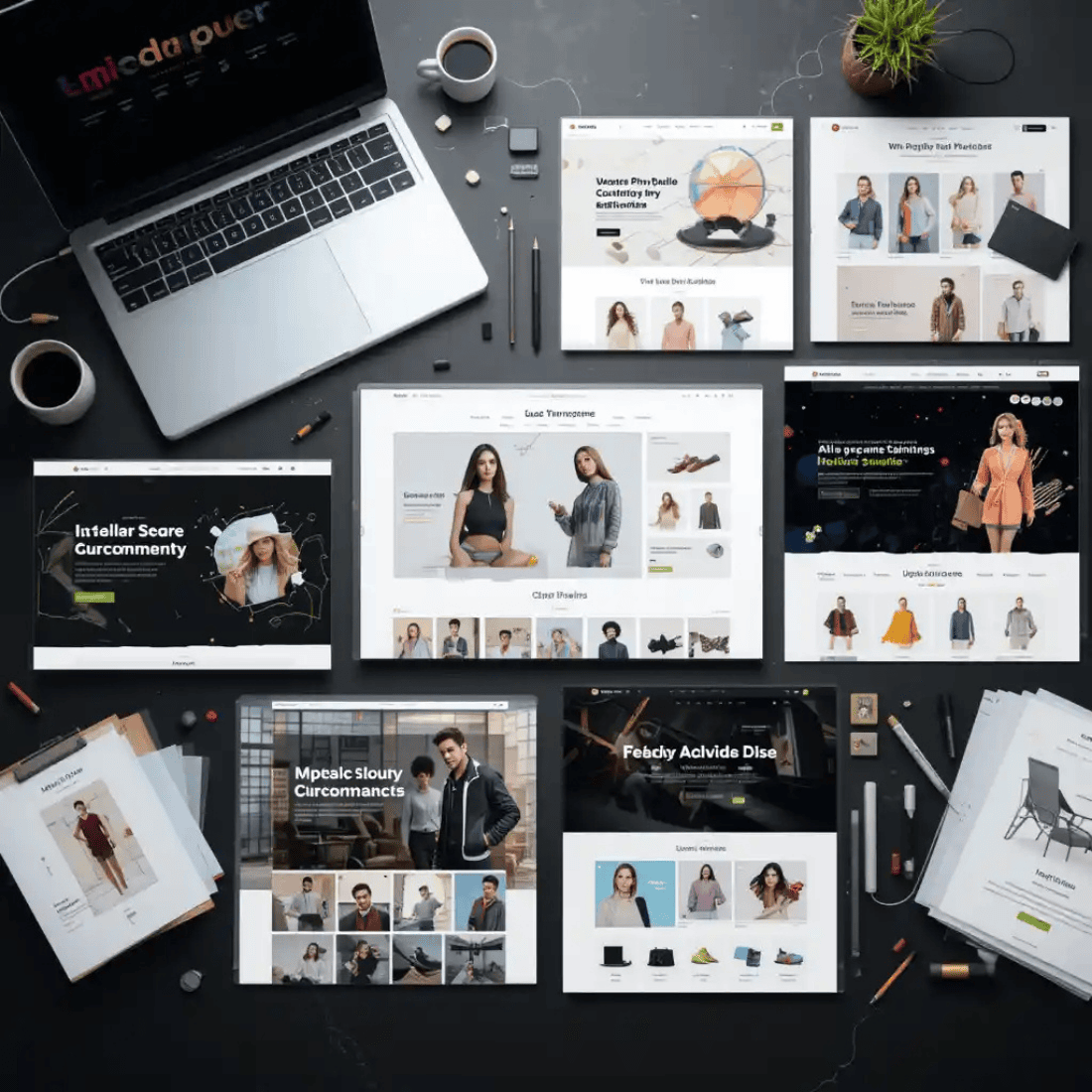 250+ Premium Shopify Themes Mega Bundle preview image.
