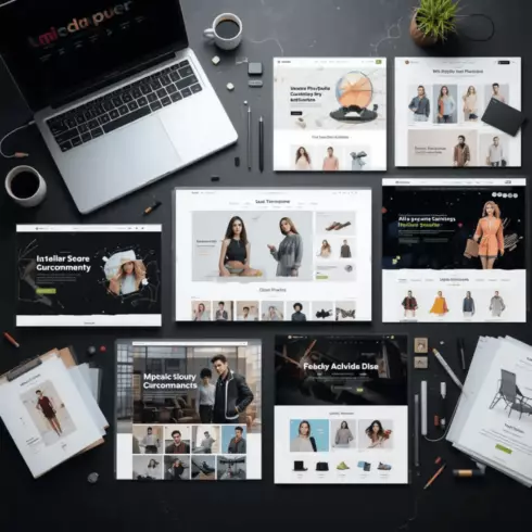 250+ Premium Shopify Themes Mega Bundle cover image.