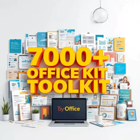 7000+ Office Kit Mega Bundle – Templates, Documents, Spreadsheets & More cover image.