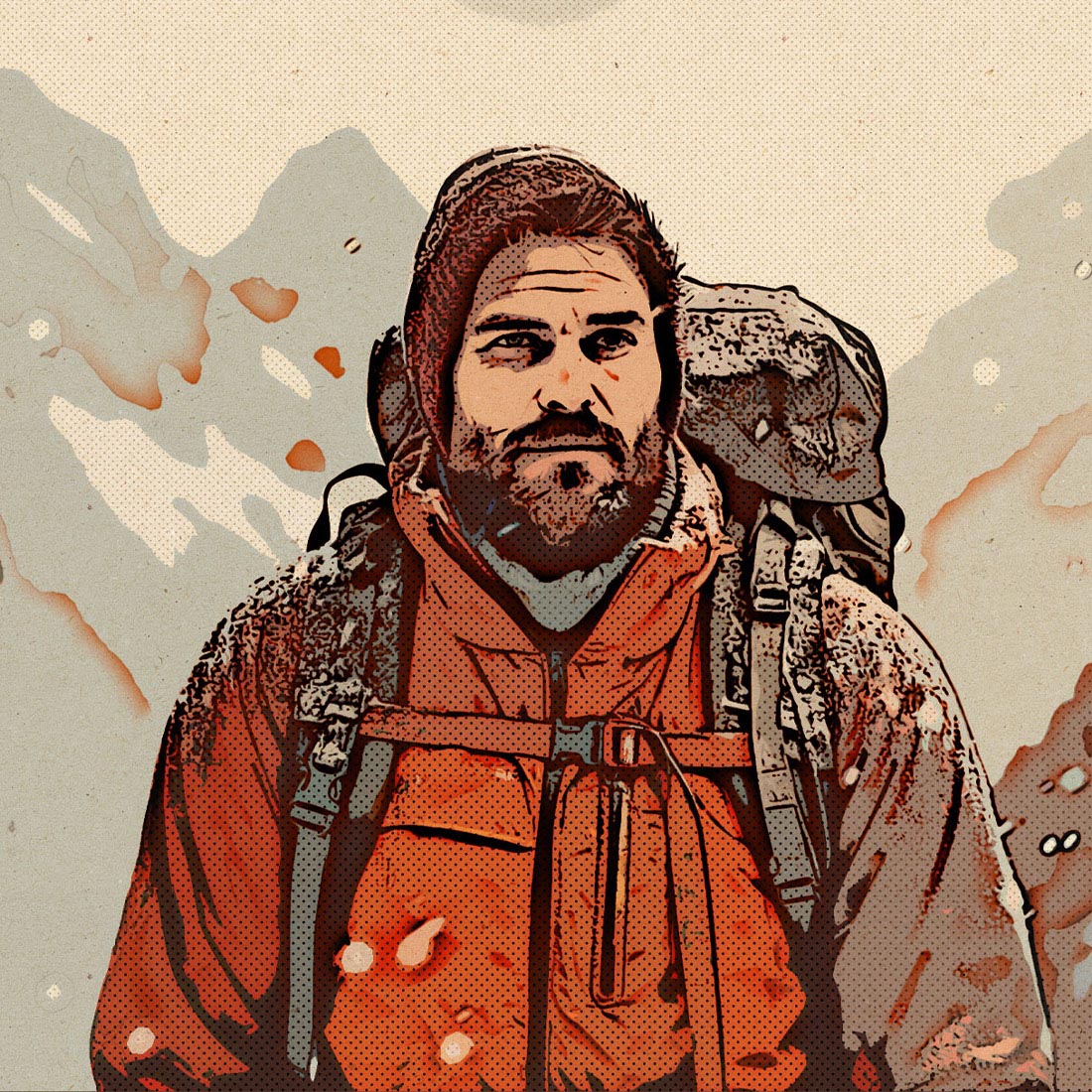 Ink Slinger Comics Photoshop Action preview image.