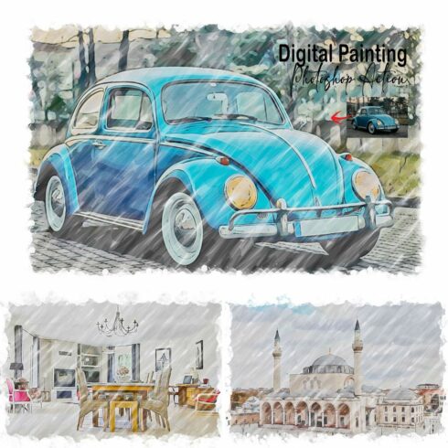 Watercolor Digital Painting Action cover image.