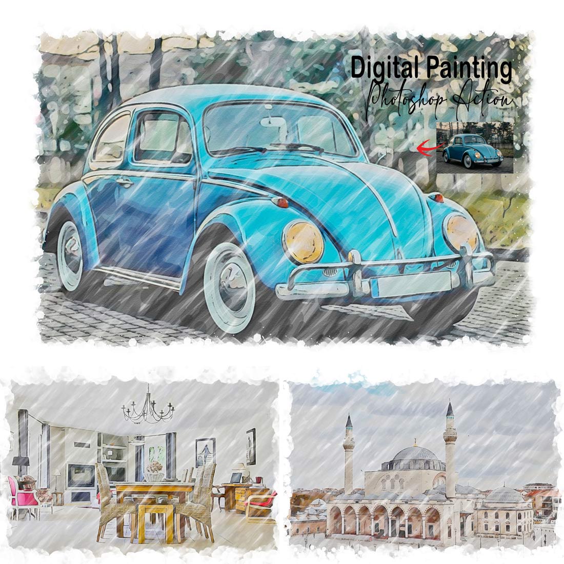 Watercolor Digital Painting Action cover image.