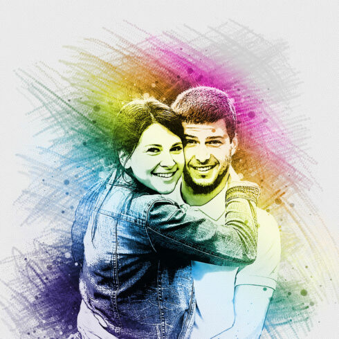 Crayon Art Photoshop Action cover image.