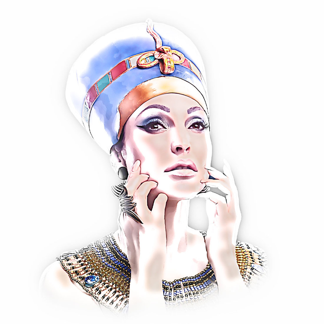 Portrait Paint Photoshop Action cover image.